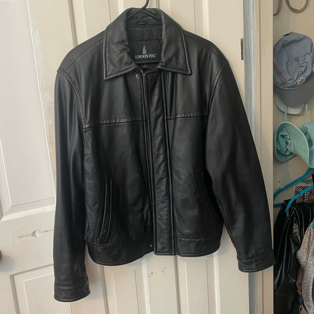 VINTAGE London Fog 100% Genuine Leather Jacket